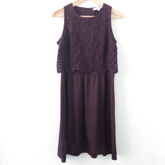 LOFT Lace Bodice Dress - Picture 1 of 4